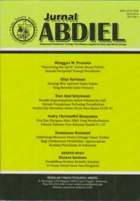 Image of Jurnal ABDIEL, Khazanah Pemikiran Teologi, PAK dan Musik Gereja, vol.3 no.1 (April 2019)