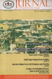 Image of Jurnal Studi Pembangunan Kemasyarakatan Dan Lingkungan Vol,3 Nomor. 1/2001