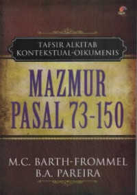 Image of Tafsiran Alkitab Kontekstual-Oikumenis Mazmur Pasal 73-150