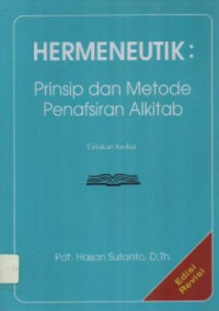 Image of Hermeneutik : Prinsip dan Metode Penafsiran Alkitab ( Edisi Revisi )