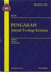 Image of PENGARAH ; Jurnal Teologi Kristen, Vol. 1 No. 1 (Januari 2019)