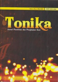 Image of Jurnal Tonika;jurnal Penelitian dan pengkajian Seni, vol.2 no.1 (Mei 2019)