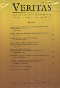 Image of Veritas Jurnal Teologi Dan Jurnal,Volume 14.Nomor 2(Oktober 2013) STT SAAT Malang