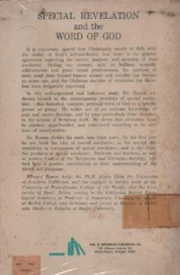 Image of Special Revelation And The World Of God