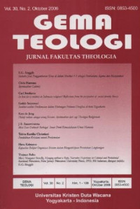 Image of Gema Teologi Volume 30 Nomor 2, Oktober 2006 Fakultas Teologi UKDW