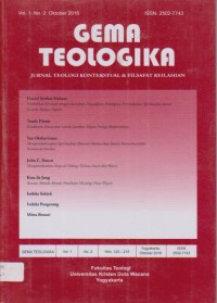 Image of Gema Teologika vol. 1 no. 2 Oktober 2016 Jurnal UKDW Yogyakarta Indonesia