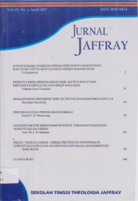 Image of Jurnal Jaffray : Volume 15 No. 1, April 2017