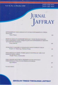 Image of Jurnal Jaffray Volume 16 No.2, Oktober 2018