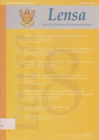 Image of Lensa Jurnal Universitas Pramita Indonesia Tahun 5. Nomor 8. ( Mei - Agustus 2006 )