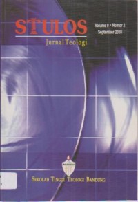 Image of Jurnal Teologi STULOS, Volume 9 Nomor 2 (September 2010)