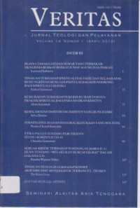 Image of Jurnal Veritas Volume 14 Nomor 1, April 2013