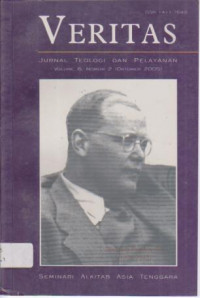 Image of Veritas Jurnal Teologi Dan Pelayanan Volume 6 No. 2 ( Oktober 2005 )