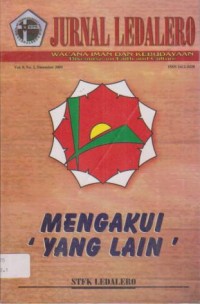 Image of Jurnal Ledalero Volume 8 Nomor 2 ( Desember 2009 Mengakui Yang Lain )