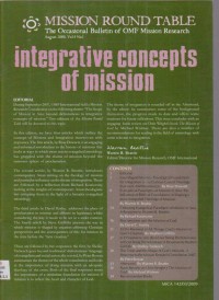 Image of Mission Round Table;The Occasional Bulletin of OMF Mission Research;Volume 4 Number 1, August 2008
