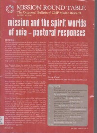 Image of Mission Round Table;The Occasional Bulletin of OMF Mission Research;Volume 8 Number 1, April 2013