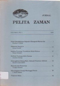 Image of Jurnal Pelita Zaman, Volume 5 Nomor 1, 1990