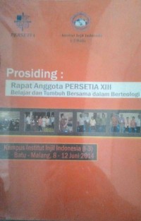 Image of Prosiding Rapat Anggota Persetia XIII Belajar Dan Tumbuh Bersama dalam Berteologi