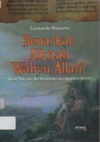 Image of Benarkah Alkitab Wahyu Allah? 