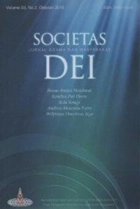 Image of Societas Dei, Volume 5 Nomor 2, Oktober 2018; Jurnal Agama dan Masyarakat