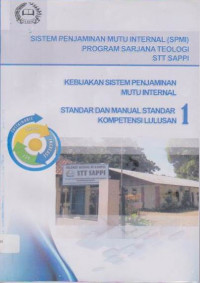 Image of Sistem Penjaminan Mutu Internal (SPMI) Program Sarjana Teologi STT SAPPI, 1:Kompetensi Lulusan