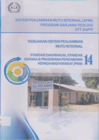 Sistem Penjaminan Mutu Internal (SPMI) Program Sarjana Teologi STT SAPPI, 14:Sarana & Prasarana Pengabdian Kepada Masyarakat (PKM)