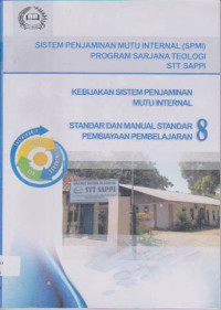 Image of Sistem Penjaminan Mutu Internal (SPMI) Program Sarjana Teologi STT SAPPI, 8:Pembiayaan Pembelajaran