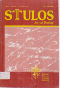 Image of Jurnal Teologi STULOS ,Volume 5.Nomor 2 ( November 2006 )