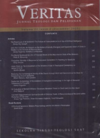 Image of VERITAS : Jurnal Teologi dan Pelayanan Volume 22 No. 2 ( Desember 2023 )