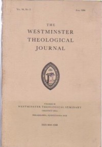 Image of The Westminster Theological Journal Volume 56 Number 2, Fall 1994
