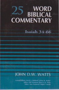Image of Word Biblical Comentary 25 Isaiah 34-66 Revised
